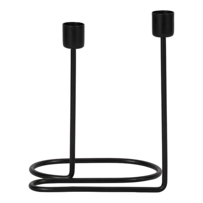 METAL, SWIRLY 2 - TAPER CANDLEHOLDER - Al Rugaib Furniture