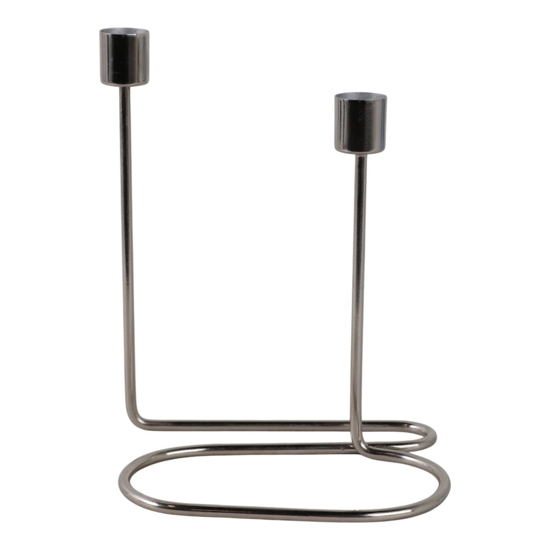 METAL, SWIRLY 2 - TAPER CANDLEHOLDER - Al Rugaib Furniture