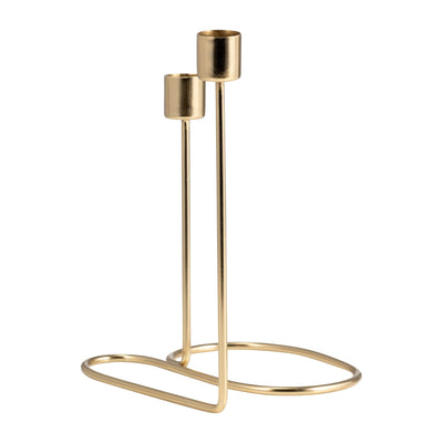 METAL, SWIRLY 2 - TAPER CANDLEHOLDER - Al Rugaib Furniture