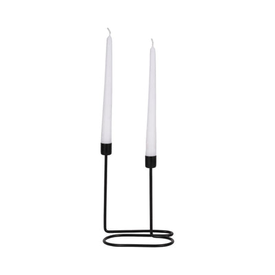 METAL, SWIRLY 2 - TAPER CANDLEHOLDER - Al Rugaib Furniture