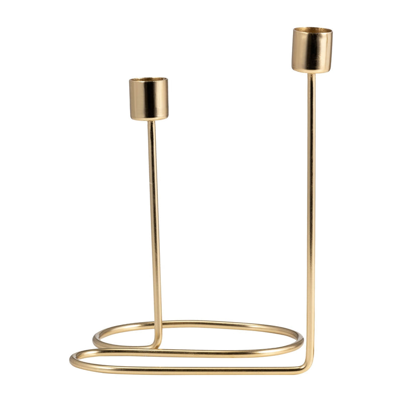 METAL, SWIRLY 2 - TAPER CANDLEHOLDER - Al Rugaib Furniture