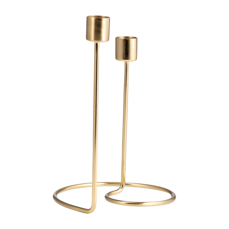 METAL, SWIRLY 2 - TAPER CANDLEHOLDER - Al Rugaib Furniture