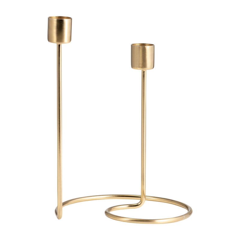 METAL, SWIRLY 2 - TAPER CANDLEHOLDER - Al Rugaib Furniture