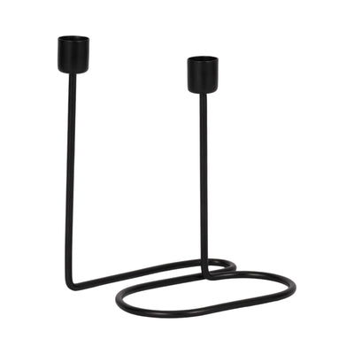 METAL, SWIRLY 2 - TAPER CANDLEHOLDER - Al Rugaib Furniture