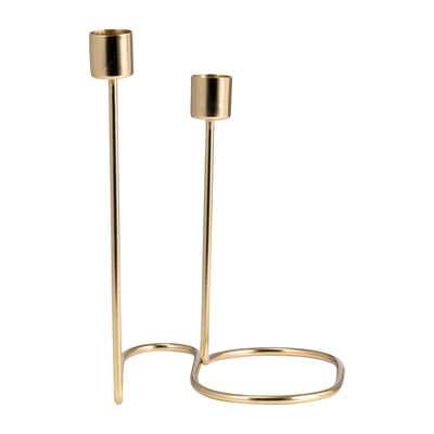 METAL, SWIRLY 2 - TAPER CANDLEHOLDER - Al Rugaib Furniture