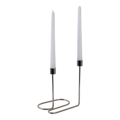 METAL, SWIRLY 2 - TAPER CANDLEHOLDER - Al Rugaib Furniture