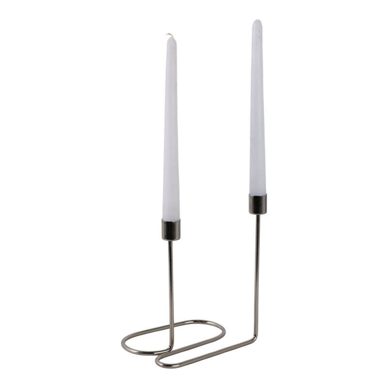 METAL, SWIRLY 2 - TAPER CANDLEHOLDER - Al Rugaib Furniture