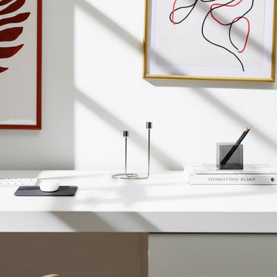 METAL, SWIRLY 2 - TAPER CANDLEHOLDER - Al Rugaib Furniture