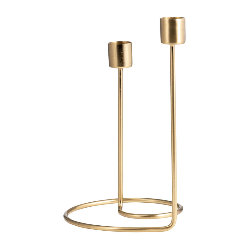 METAL, SWIRLY 2 - TAPER CANDLEHOLDER - Al Rugaib Furniture