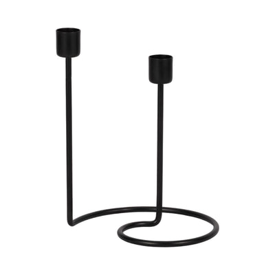 METAL, SWIRLY 2 - TAPER CANDLEHOLDER - Al Rugaib Furniture