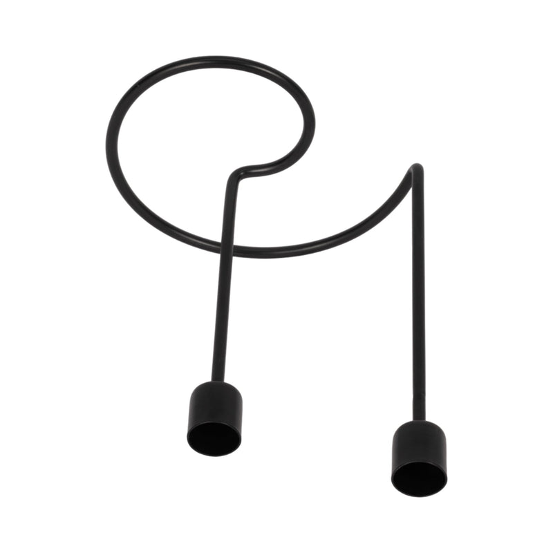 METAL, SWIRLY 2 - TAPER CANDLEHOLDER - Al Rugaib Furniture