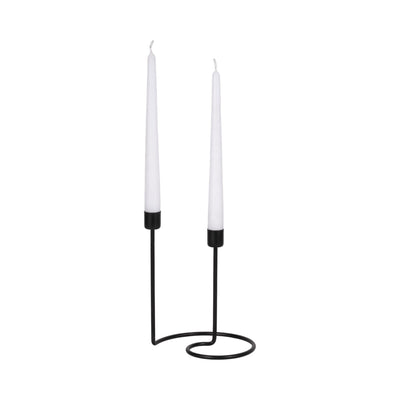 METAL, SWIRLY 2 - TAPER CANDLEHOLDER - Al Rugaib Furniture