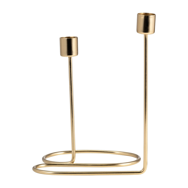 METAL, SWIRLY 2 - TAPER CANDLEHOLDER - Al Rugaib Furniture