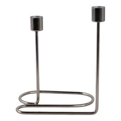 METAL, SWIRLY 2 - TAPER CANDLEHOLDER - Al Rugaib Furniture