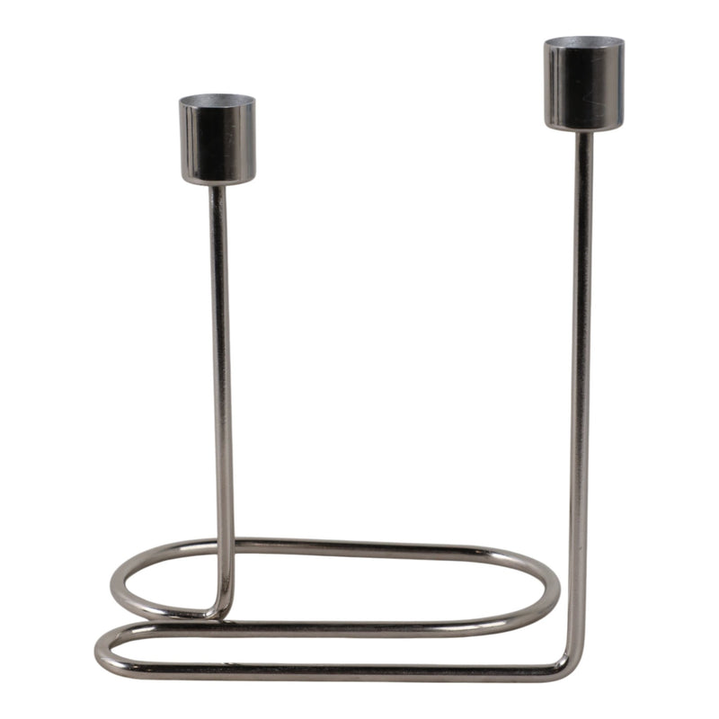 METAL, SWIRLY 2 - TAPER CANDLEHOLDER - Al Rugaib Furniture