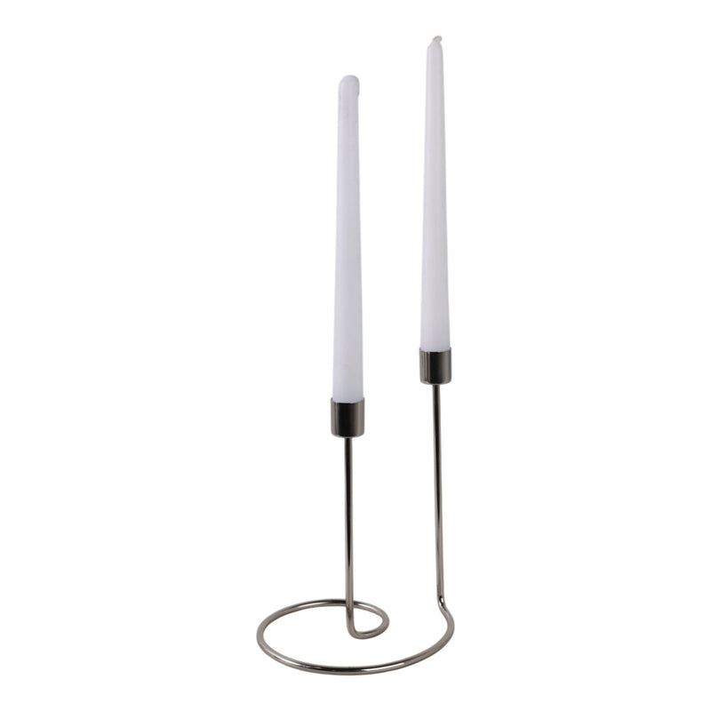 METAL, SWIRLY 2 - TAPER CANDLEHOLDER - Al Rugaib Furniture