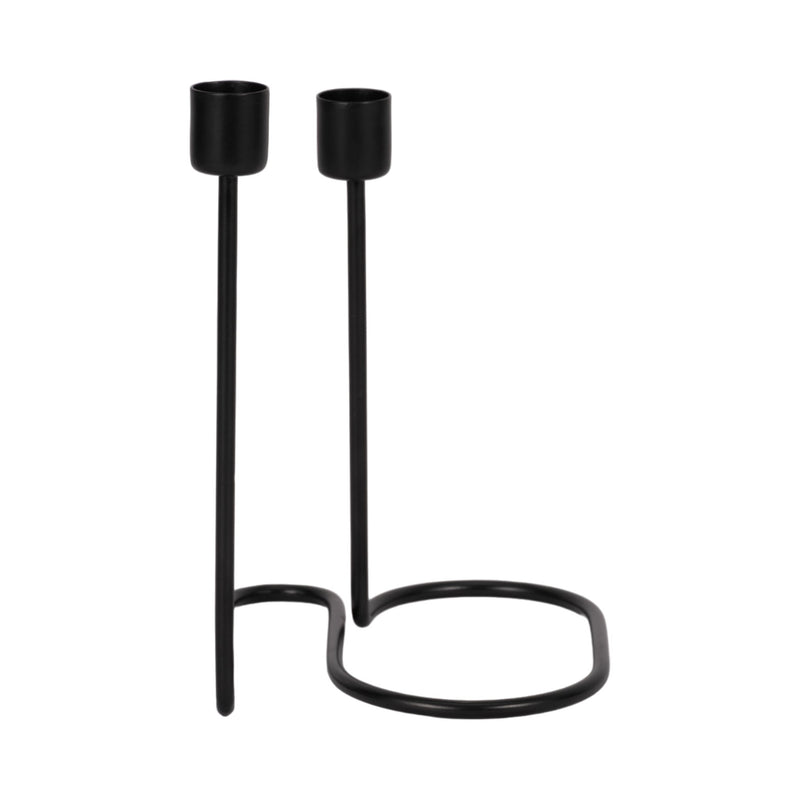 METAL, SWIRLY 2 - TAPER CANDLEHOLDER - Al Rugaib Furniture