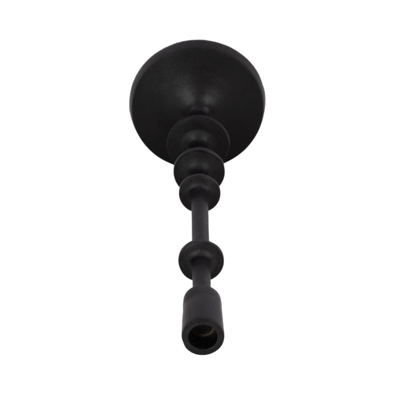 METAL, TAPER CANDLE HOLDER, BLACK - Al Rugaib Furniture