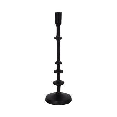 METAL, TAPER CANDLE HOLDER, BLACK - Al Rugaib Furniture