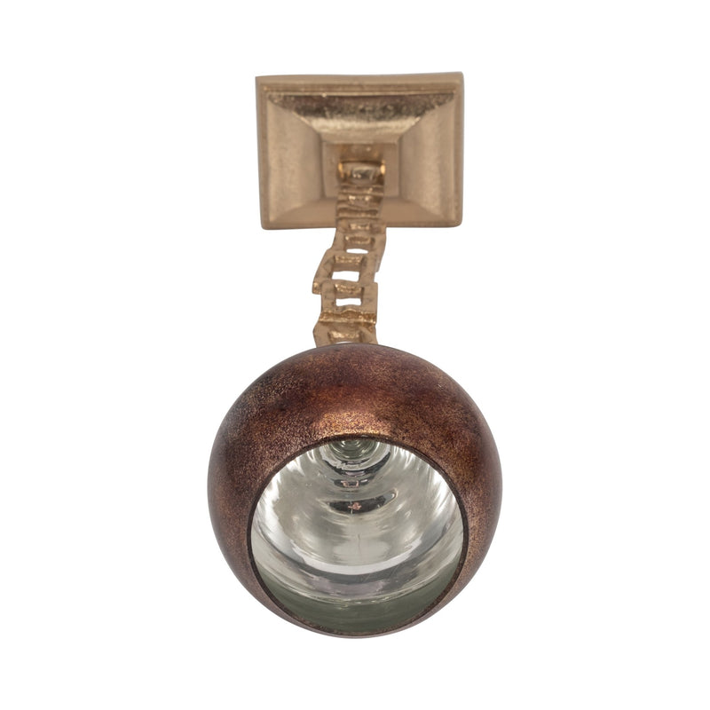 METAL, TEALIGHT HOLDER W/ BASE, GOLD - Al Rugaib Furniture