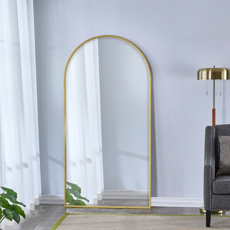 Metal Wall Mirror - Gold - Al Rugaib Furniture