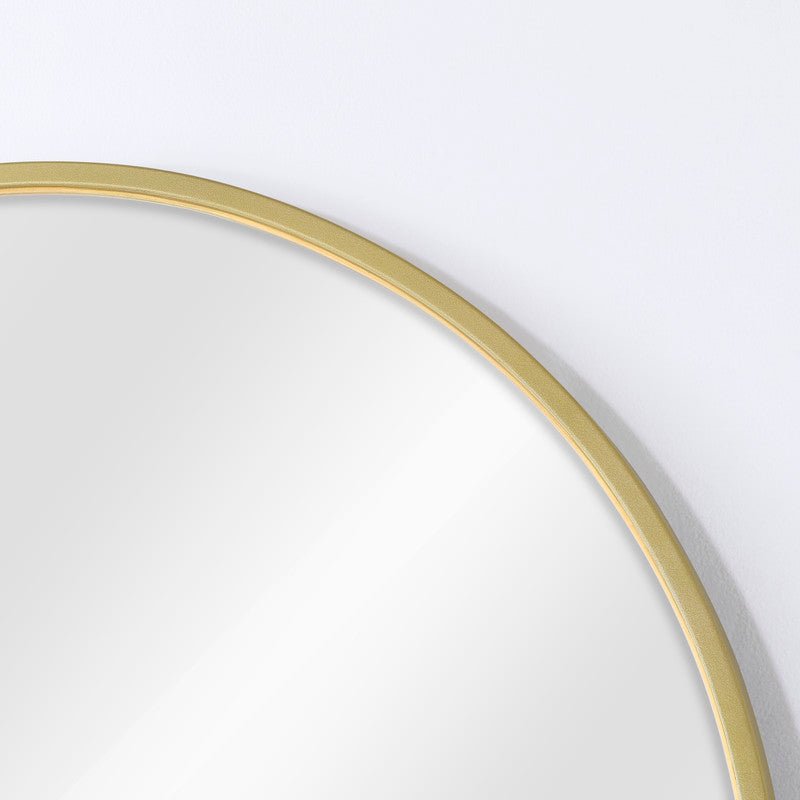 Metal Wall Mirror - Gold - Al Rugaib Furniture