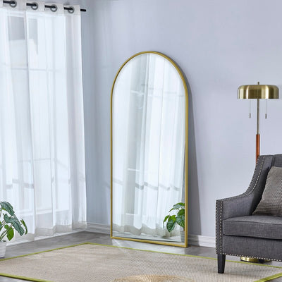 Metal Wall Mirror - Gold - Al Rugaib Furniture