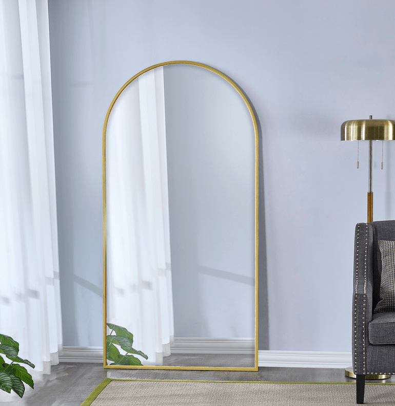 Metal Wall Mirror - Gold - Al Rugaib Furniture