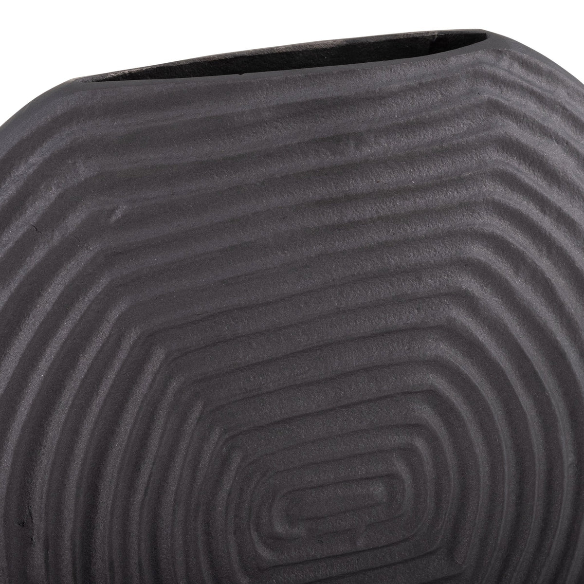 METAL,10"H,SWIRL PATTERN VASE,GREY | Sagebrook Home