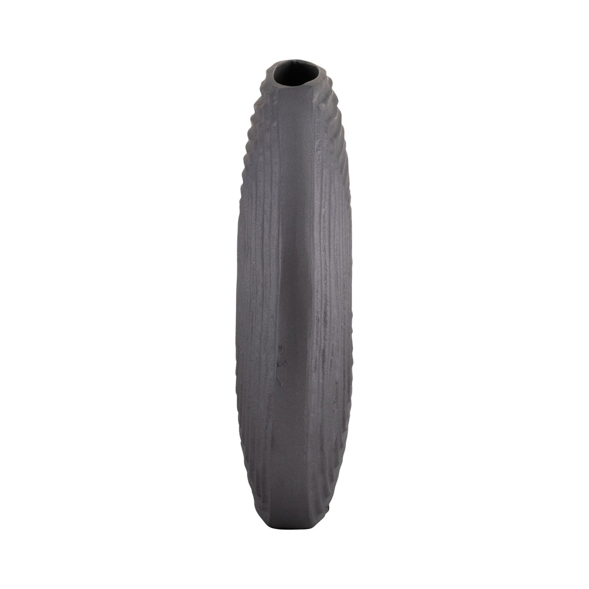 METAL,10"H,SWIRL PATTERN VASE,GREY | Sagebrook Home
