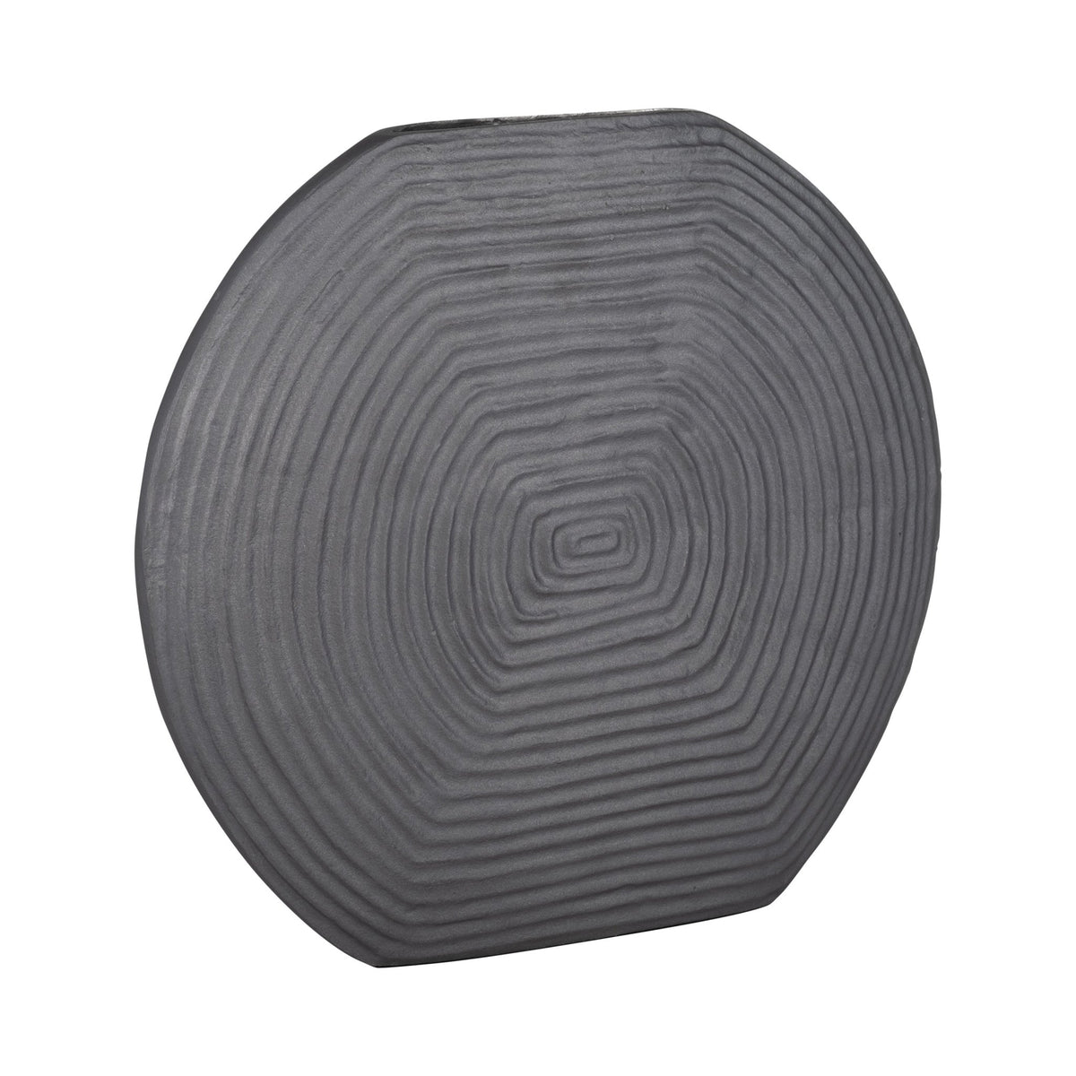 METAL,10"H,SWIRL PATTERN VASE,GREY | Sagebrook Home