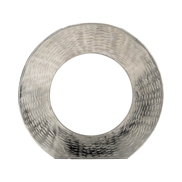 METAL,11"H,ROUND OPEN CUT OUT VASE,SILVER Vases and Jars| Sagebrook Home