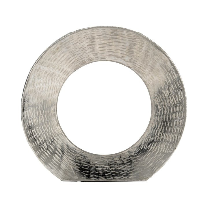 METAL,11"H,ROUND OPEN CUT OUT VASE,SILVER Vases and Jars| Sagebrook Home