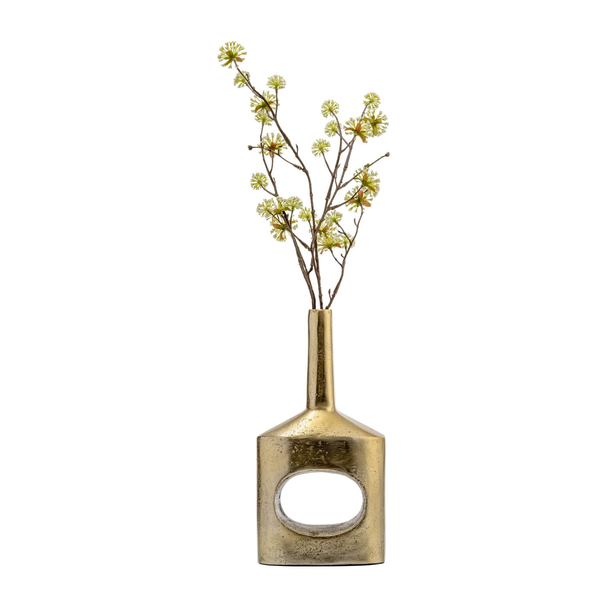 Metal,12"H, Small Modern Open Cut Out Vase,Gold Vases and Jars| Sagebrook Home