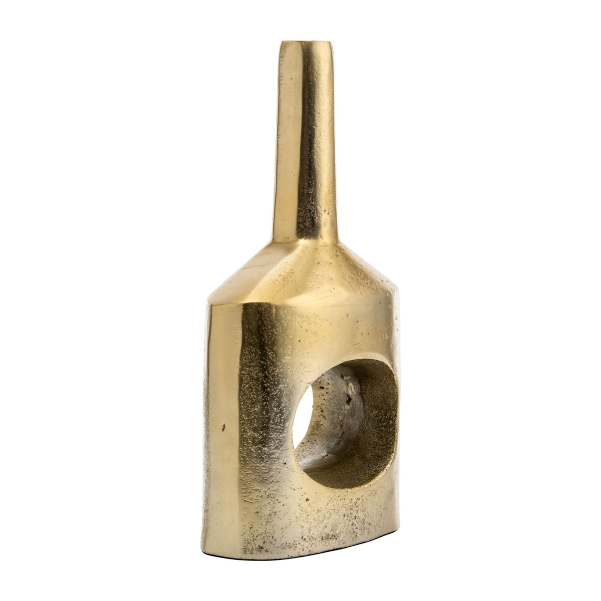 Metal,12"H, Small Modern Open Cut Out Vase,Gold Vases and Jars| Sagebrook Home