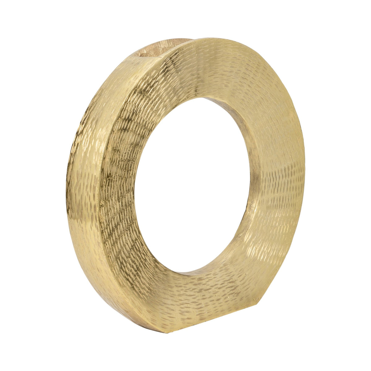 METAL,14"H,ROUND OPEN CUT OUT VASE,GOLD Vases and Jars| Sagebrook Home