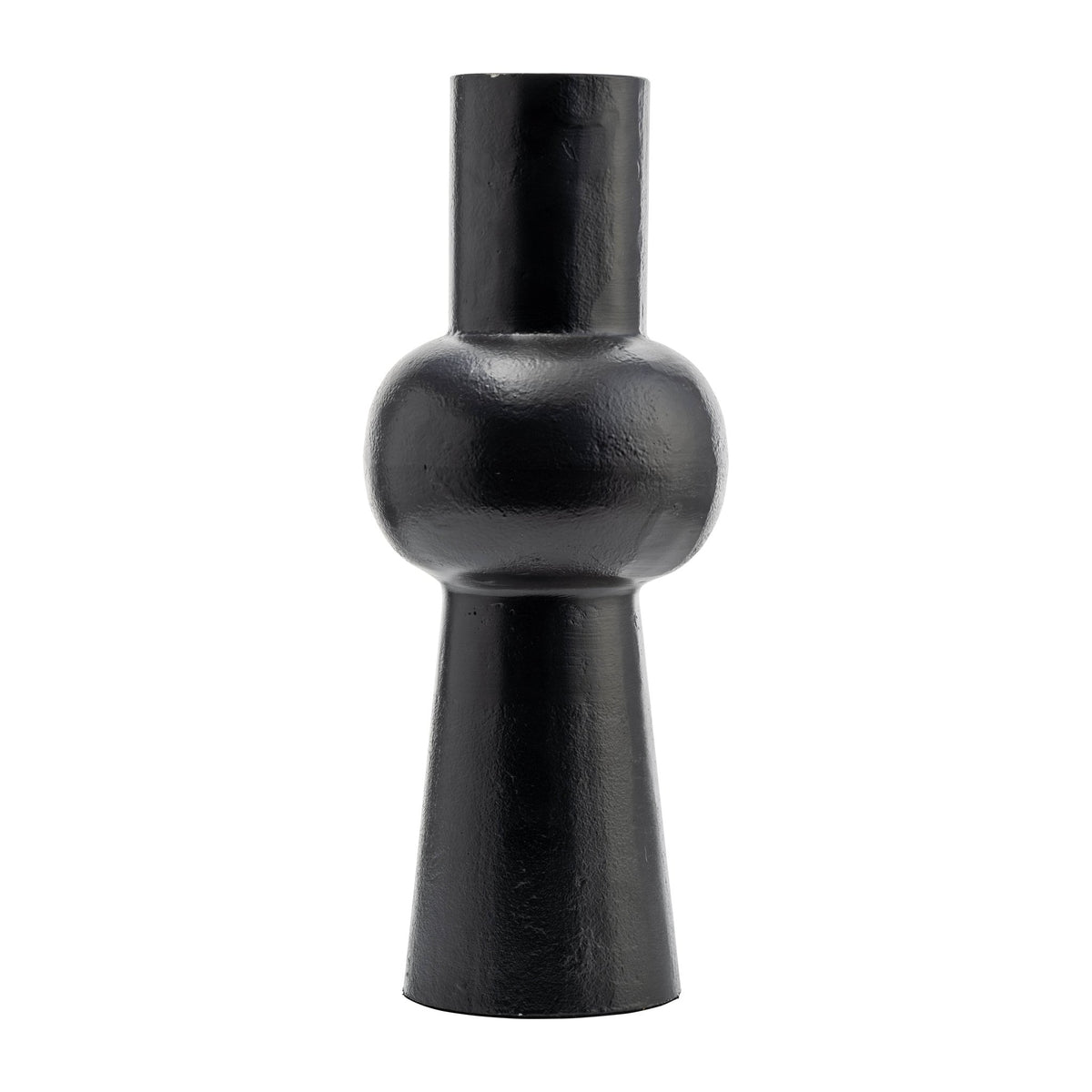 Metal,15"H, Mid Ellipsoid Vase,Black Vases and Jars| Sagebrook Home