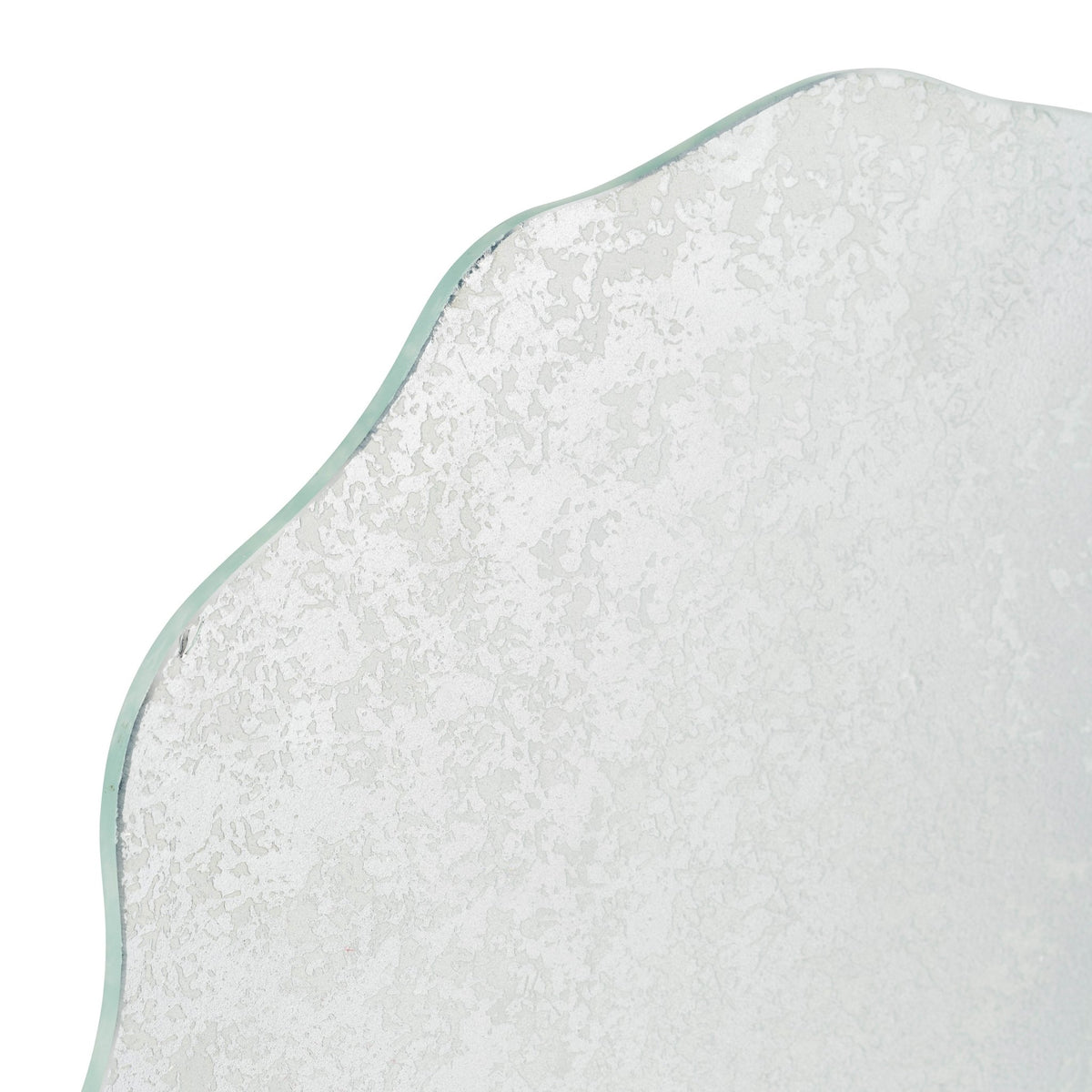 METAL,21"H,SPECKLED GLASS DISC ON MARBLE STAND,WHI Table Decors| Sagebrook Home