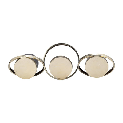 METAL,6",ABSTRACT RING CANDLE HOLDER,GOLD - Al Rugaib Furniture