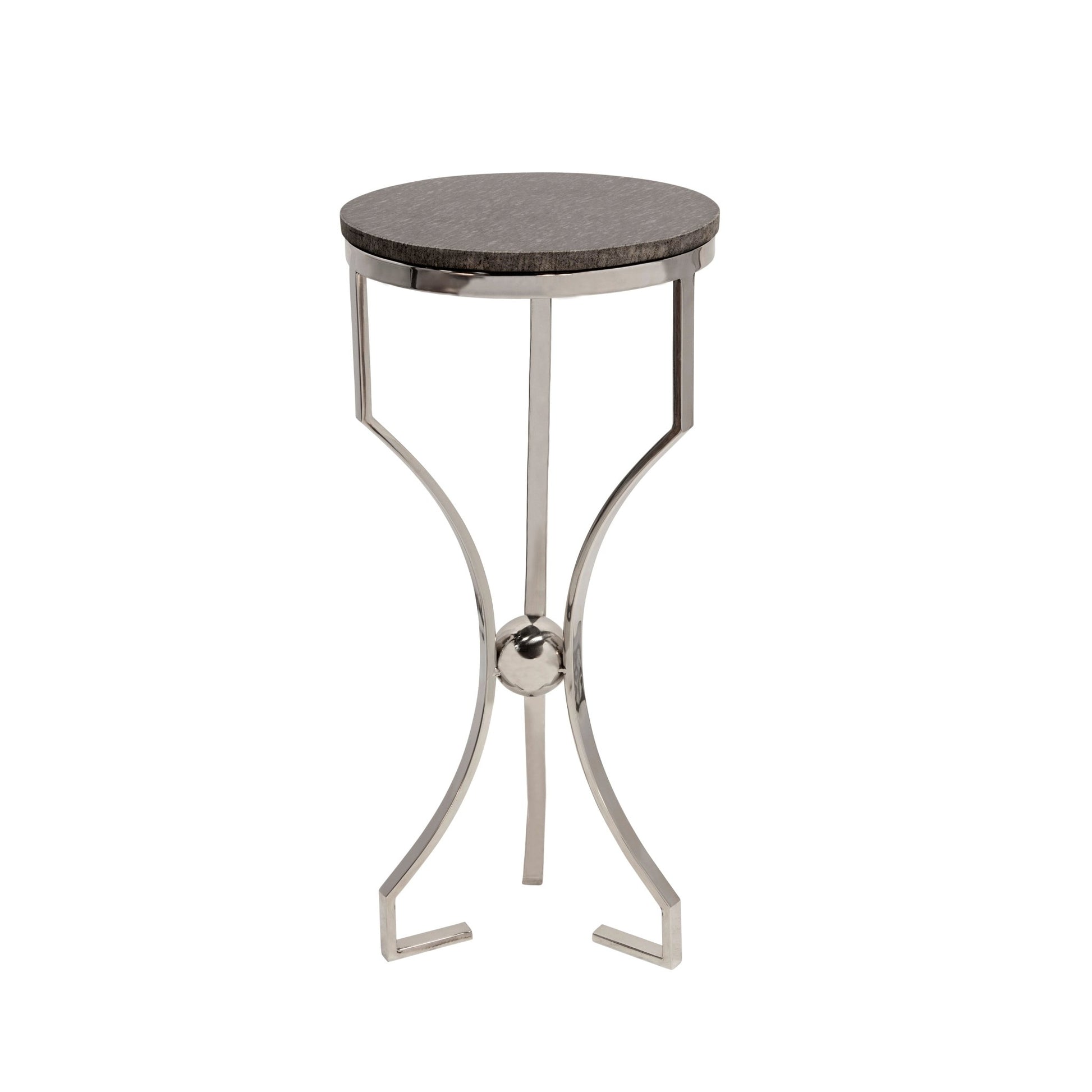 METAL/MARBLE, HOURGLASS SHAPED LEGS TABLE, SILVER Accent & End Tables| Sagebrook Home