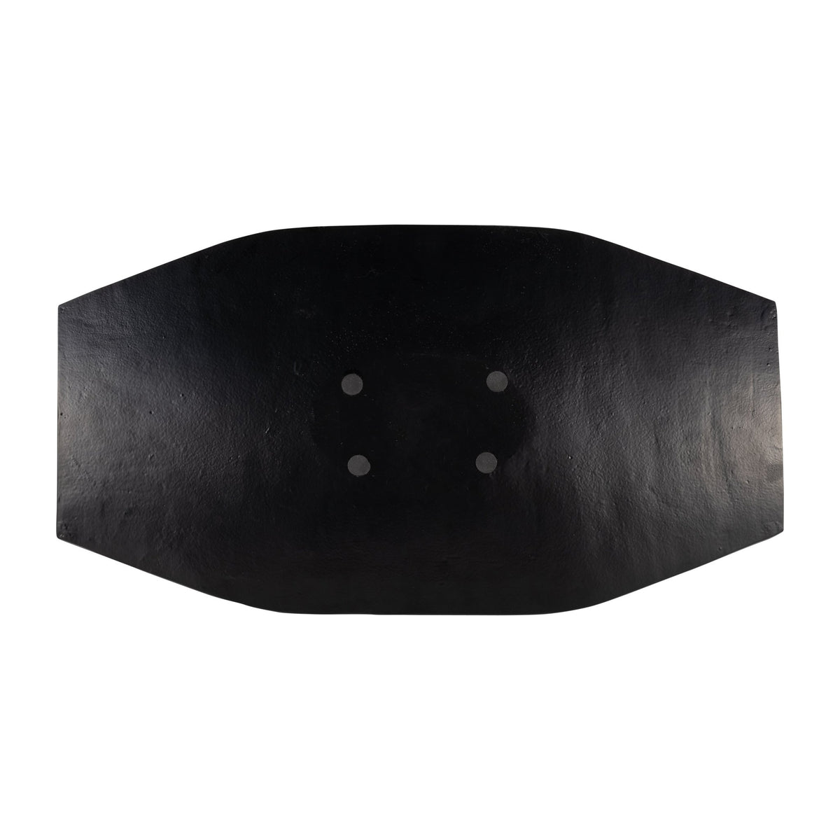 METAL,S/2 16/21",GEOMETRIC DISK PLATE,BLACK Tray| Sagebrook Home