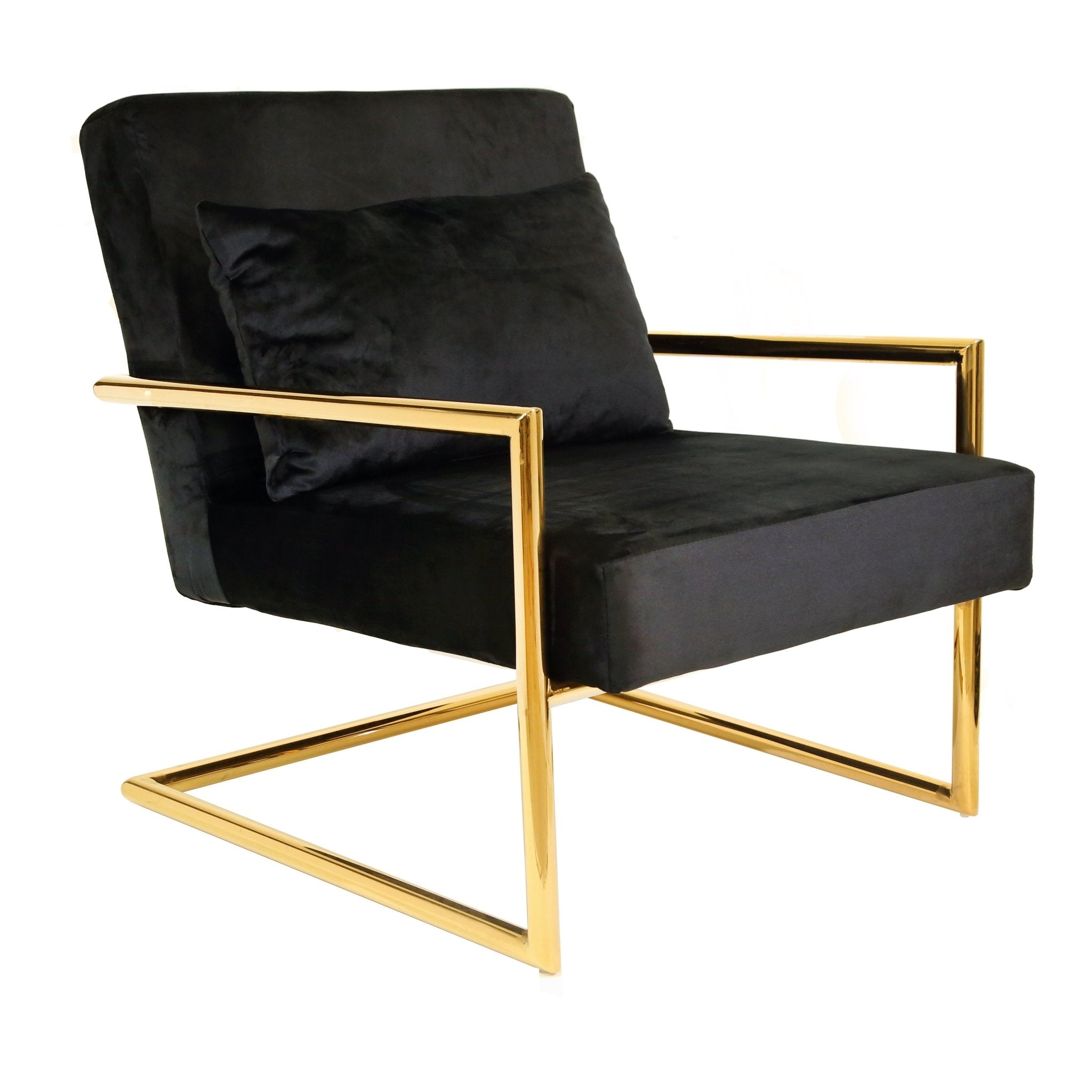 METAL/VELVETEEN ARM CHAIR Chairs| Sagebrook Home