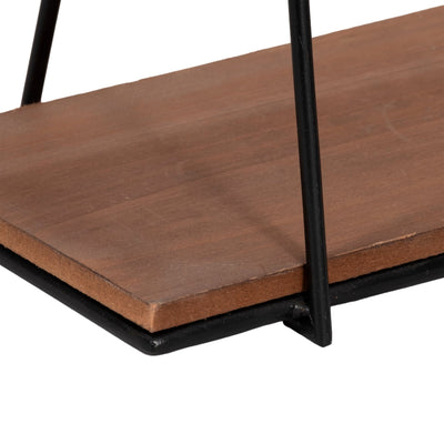 METAL/WOOD, S/2 12/14"H SWING LIKE WALL SHELVES, B - Al Rugaib Furniture