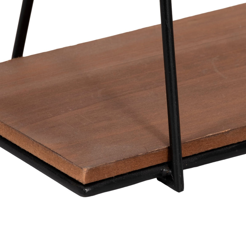 METAL/WOOD, S/2 12/14"H SWING LIKE WALL SHELVES, B - Al Rugaib Furniture