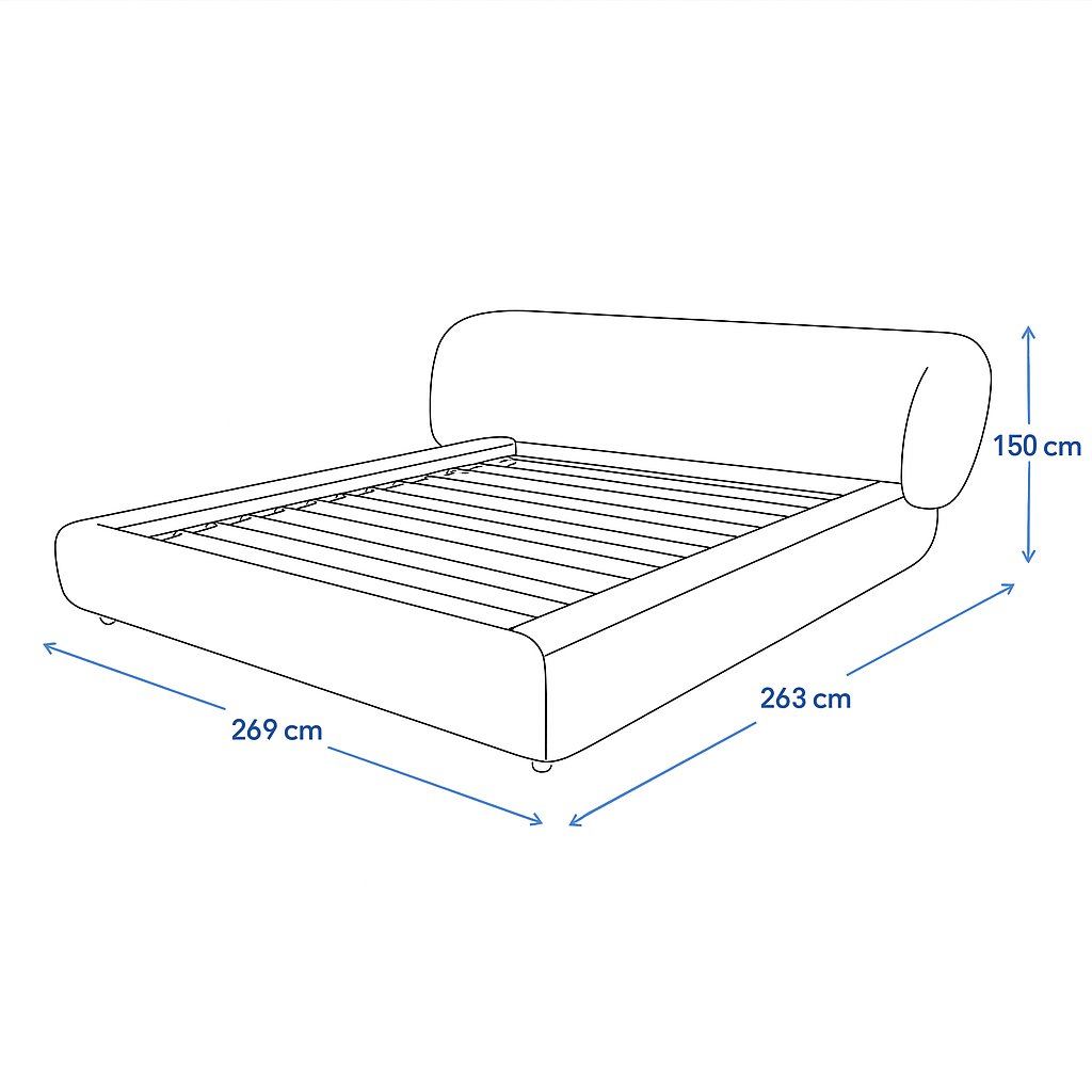 MetroNest Light Beige Bed Beds| Roots Furniture