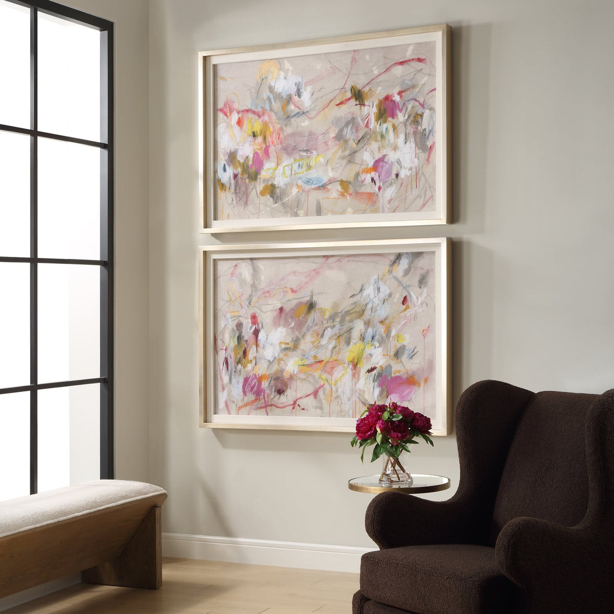 Metropolitan Rush Abstract Prints, S/2 Paintings & Pictures| Uttermost