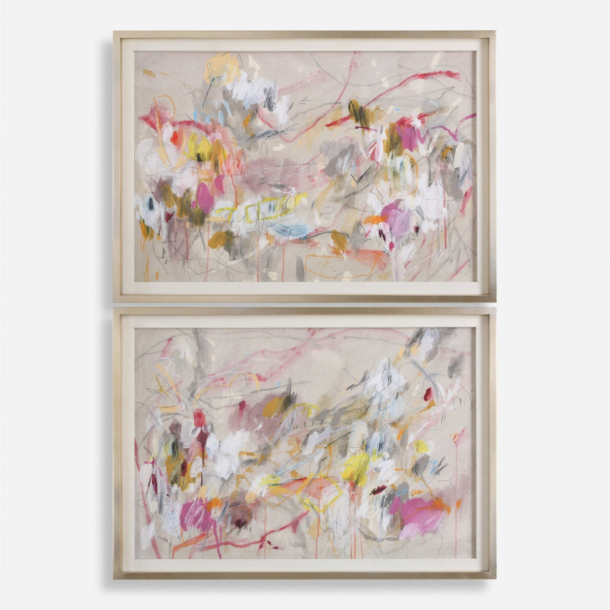 Metropolitan Rush Abstract Prints, S/2 Paintings & Pictures| Uttermost