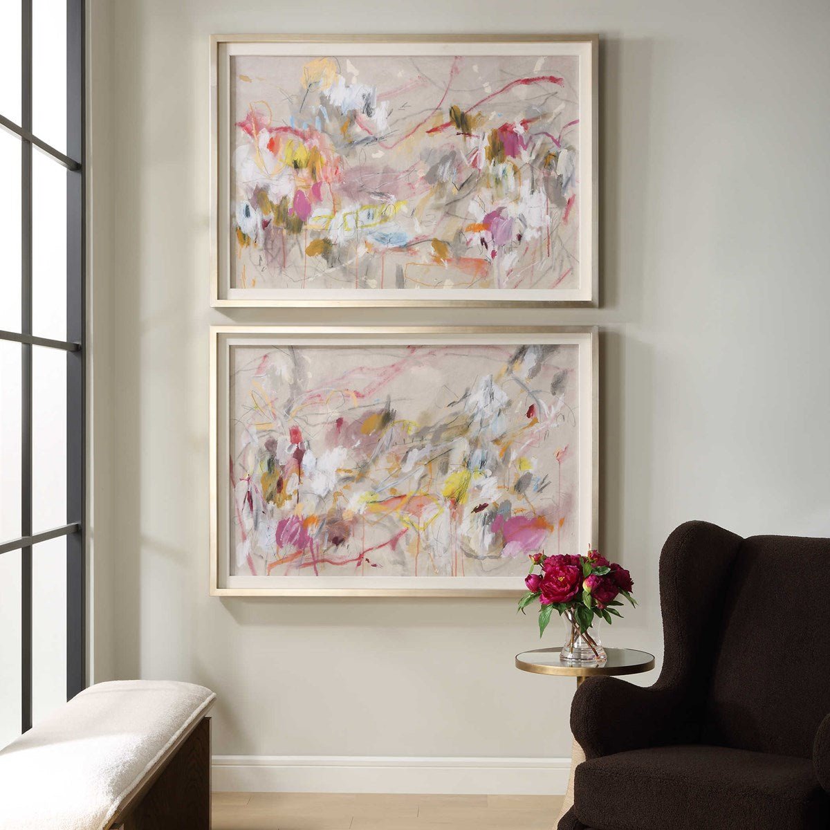 Metropolitan Rush Abstract Prints, S/2 Paintings & Pictures| Uttermost