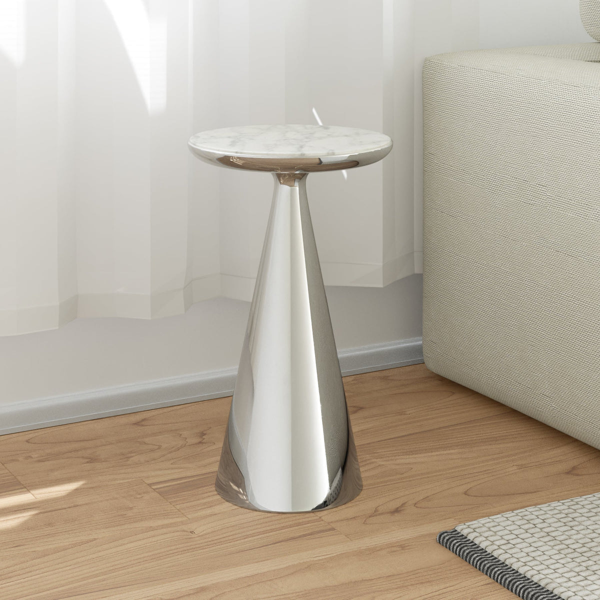MH Accent  Table - Silver