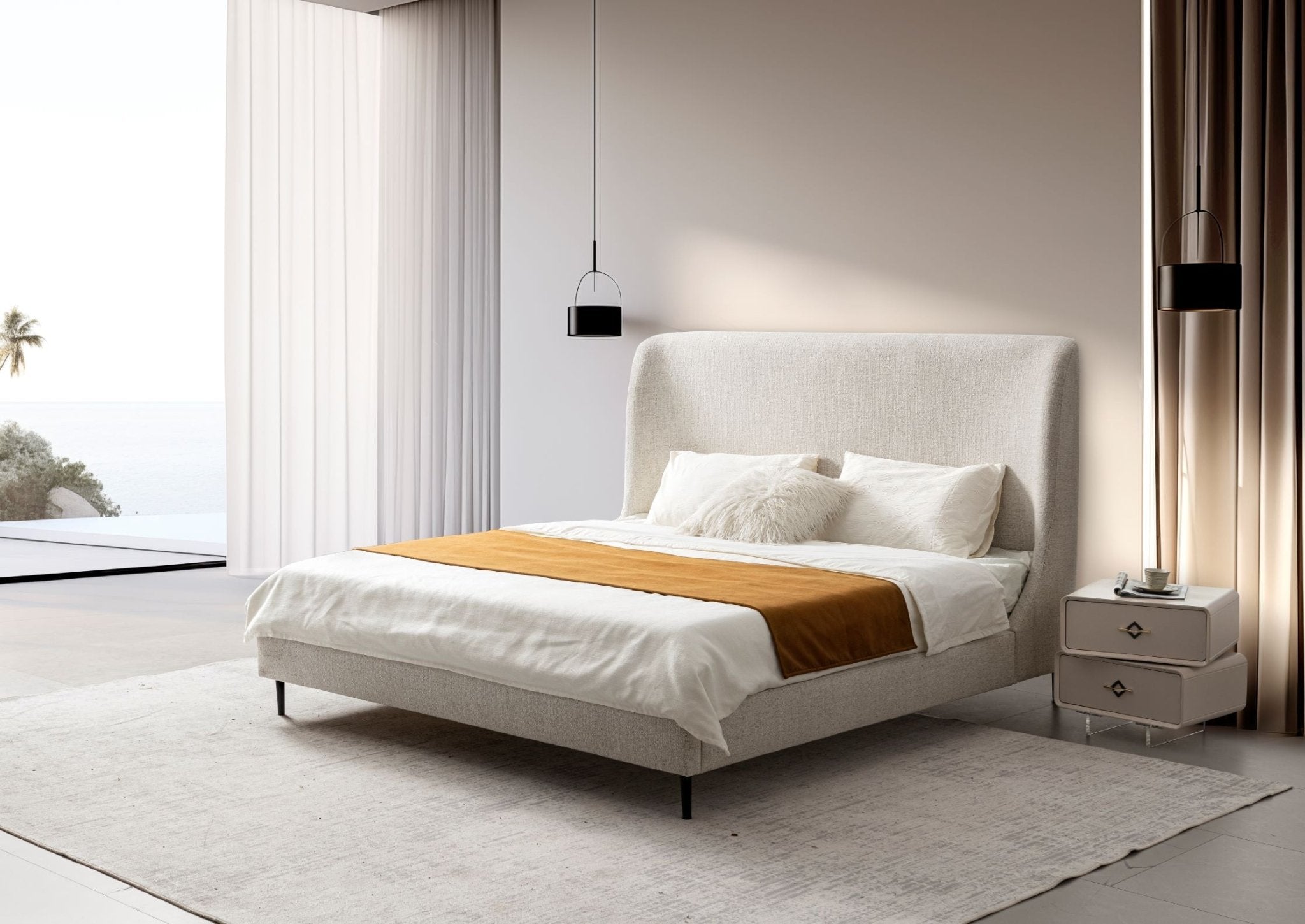 Mid-Century King Bed Beds| Roots Furniture